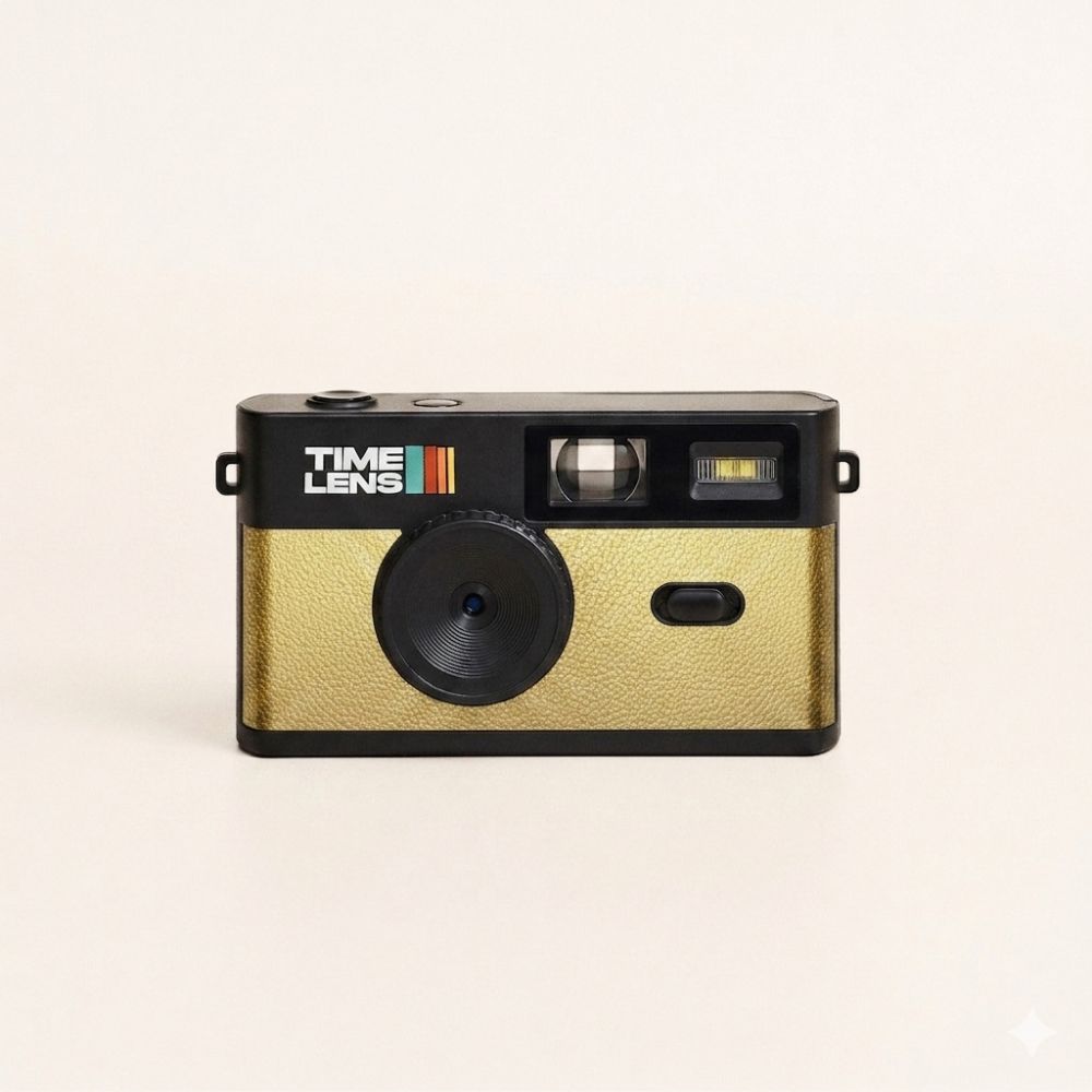 Appareil photo Timelens doré