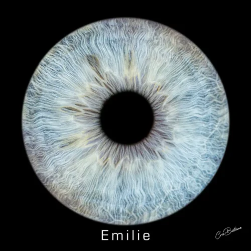 Photographie d'iris d'une personne